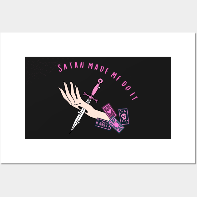 Satan made me do it Wall Art by disturbingwonderland